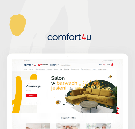comfort4u – shop of a Polish manufacturer of mattresses for demanding customers, beds and upholstered furniture.